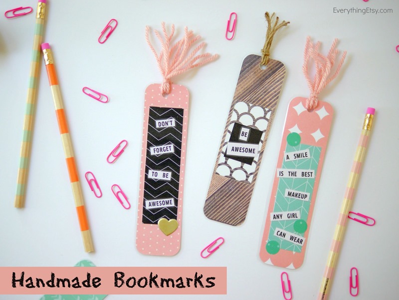 DIY Handmade Bookmarks - Tatertots and Jello