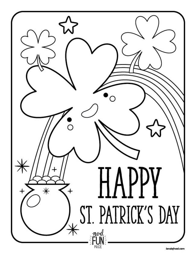 St Patrick S Day Coloring Pages Printables