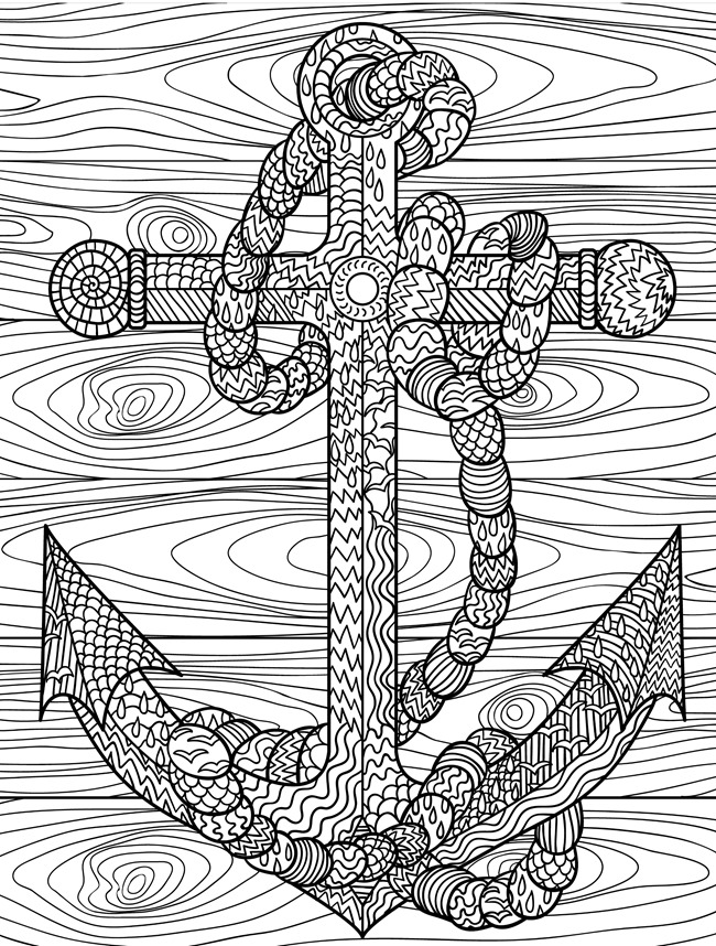 Gambar 12 Free Printable Adult Coloring Pages Summer Anchor Adults Di 