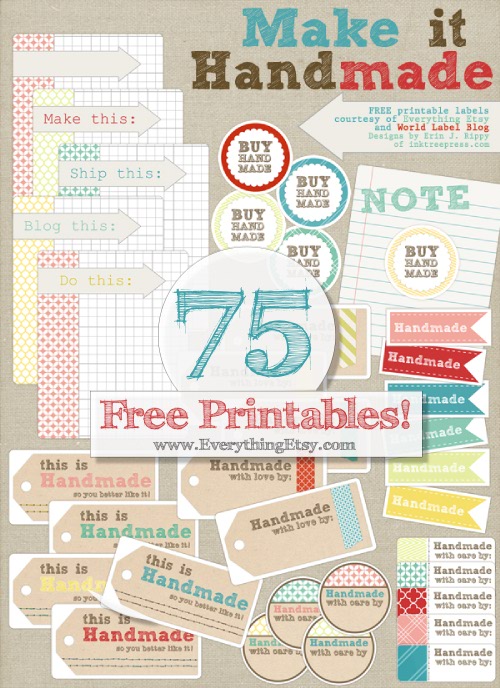 75 Free Printable Labels {Make it Handmade} - Everything.com