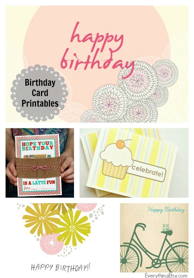 8 free birthday card printables everythingetsycom