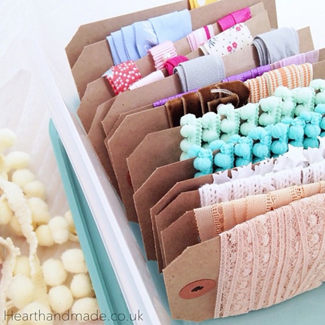 Scrapbook Supplies–So Organized! {12 Awesome Ideas