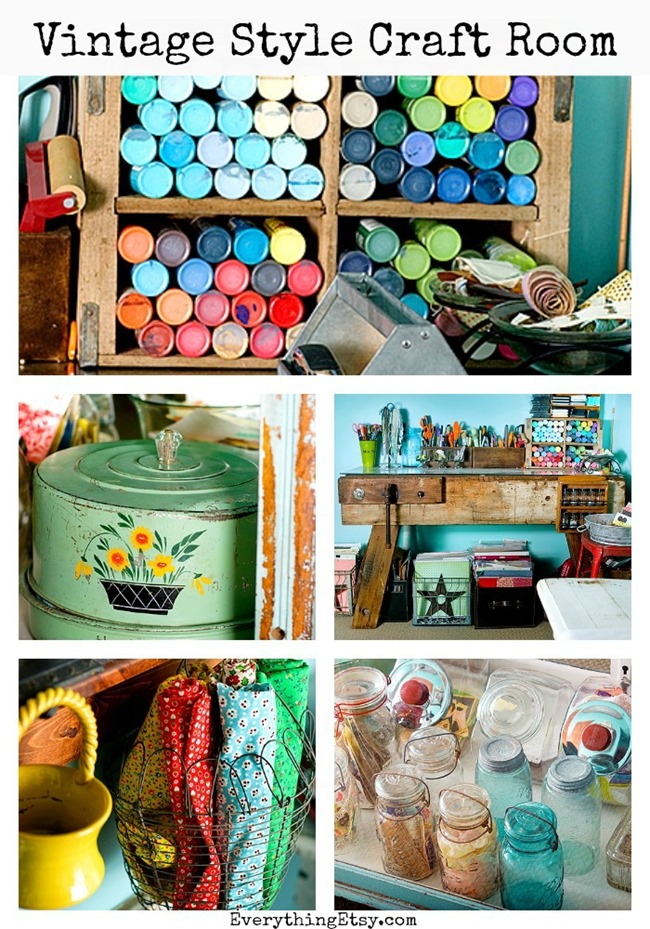 Vintage Craft Room Storage Ideas & Inspiration