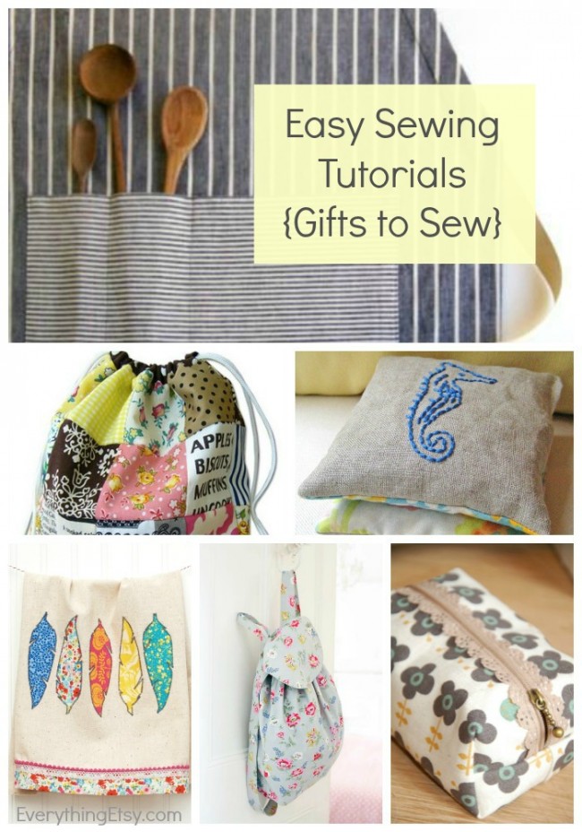 21 Easy Sewing Tutorials {Gifts to Sew} 