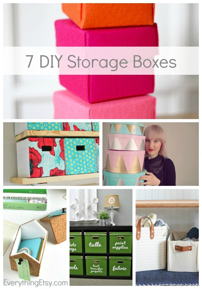 7 DIY Storage Boxes {Get Organized!} 