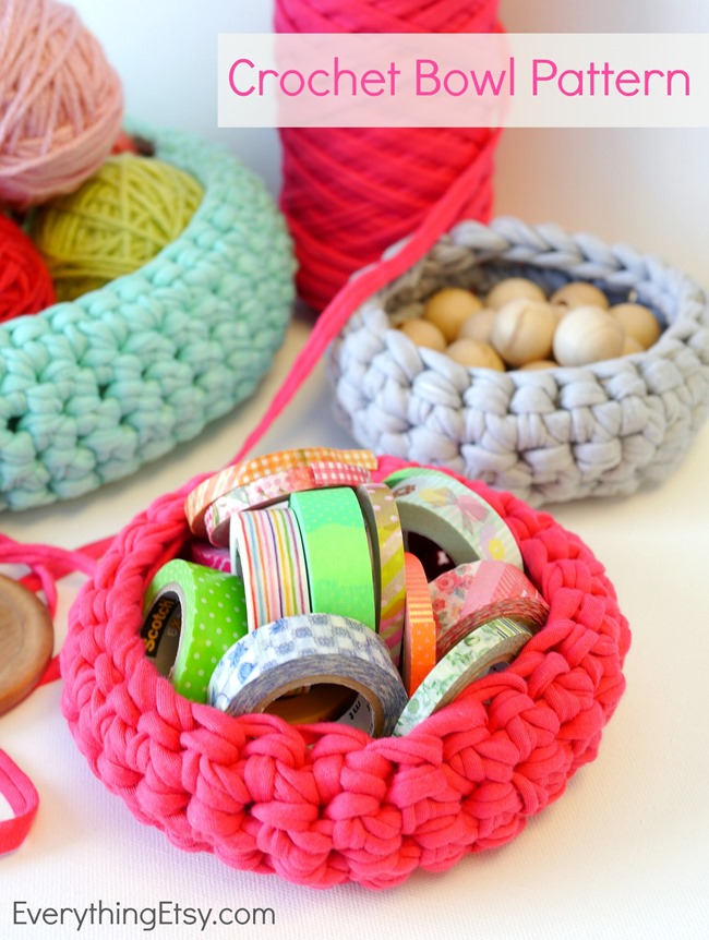 Free Crochet Bowl Pattern Get Organized 6713