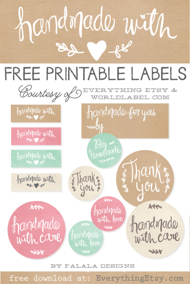 Knit With Love Tags Printable Made With Love Gift Cards Craft 