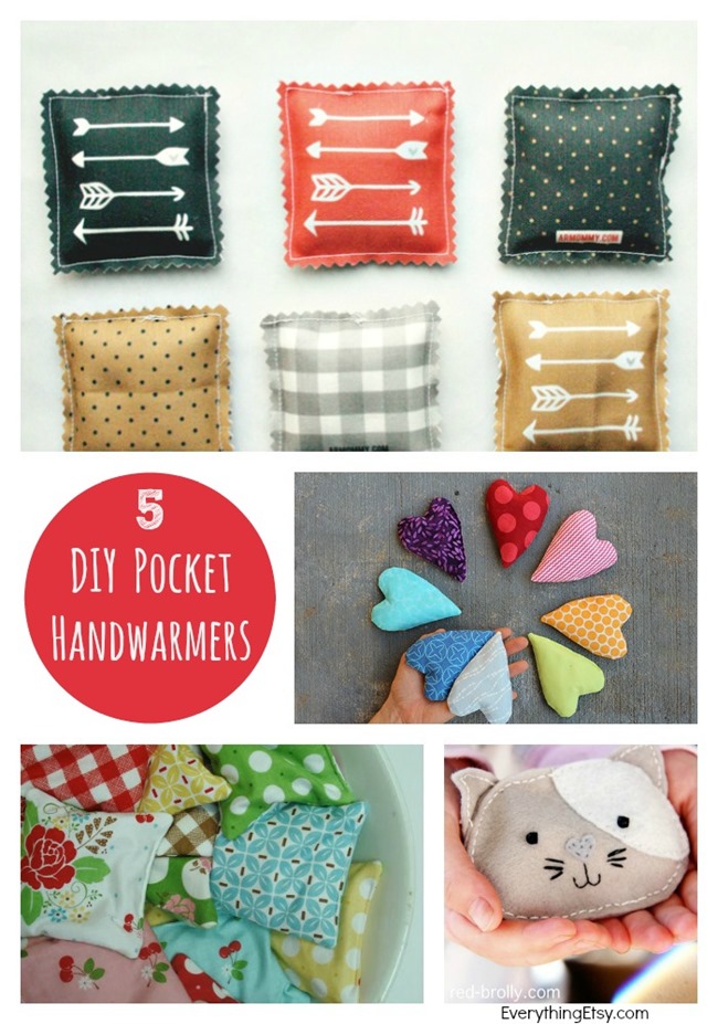 5 DIY Pocket Handwarmers l Sewing Tutorials l EverythingEtsy.com