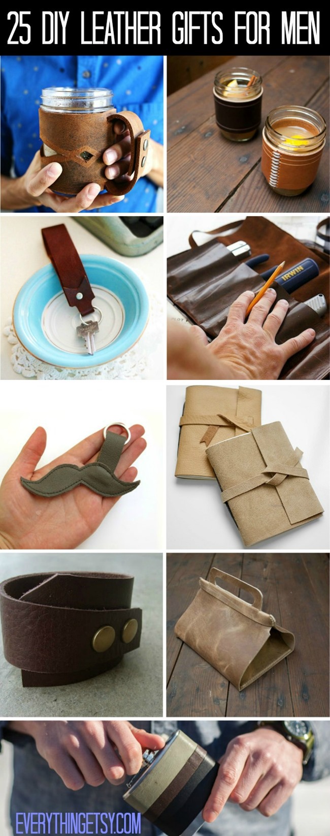 25 DIY Leather Gifts for Men - EverythingEtsy.com