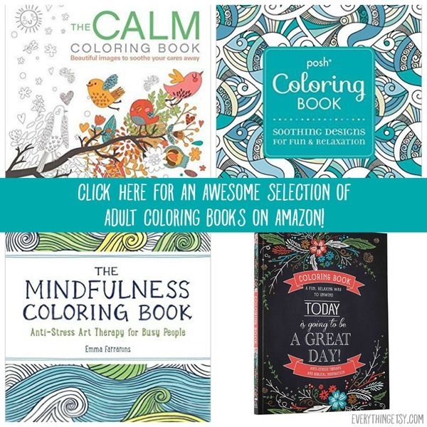 Sélection de livres de coloriage pour adultes sur Amazon - EverythingEtsy.com