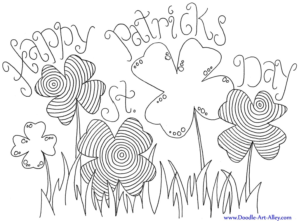 st-patty-coloring-page