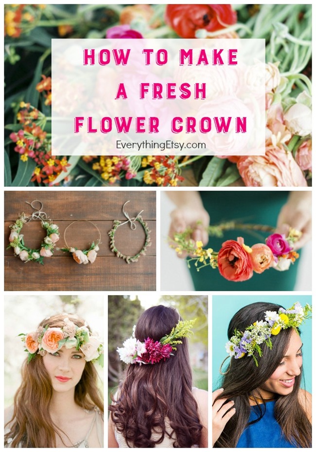 How to Make Fresh Flower Crowns {7 DIY Ideas}