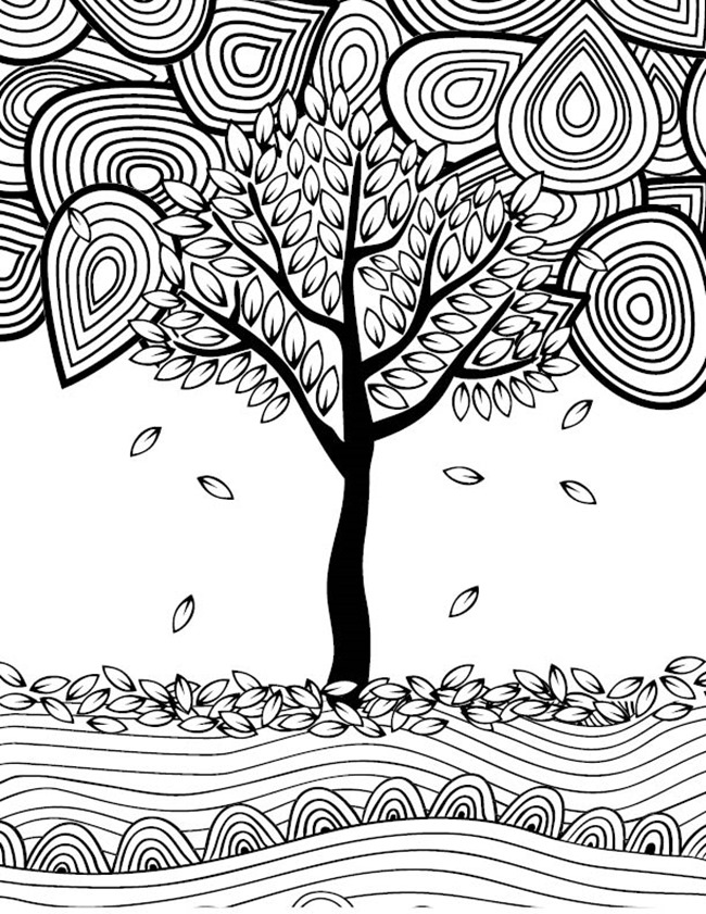 adult fall coloring pages