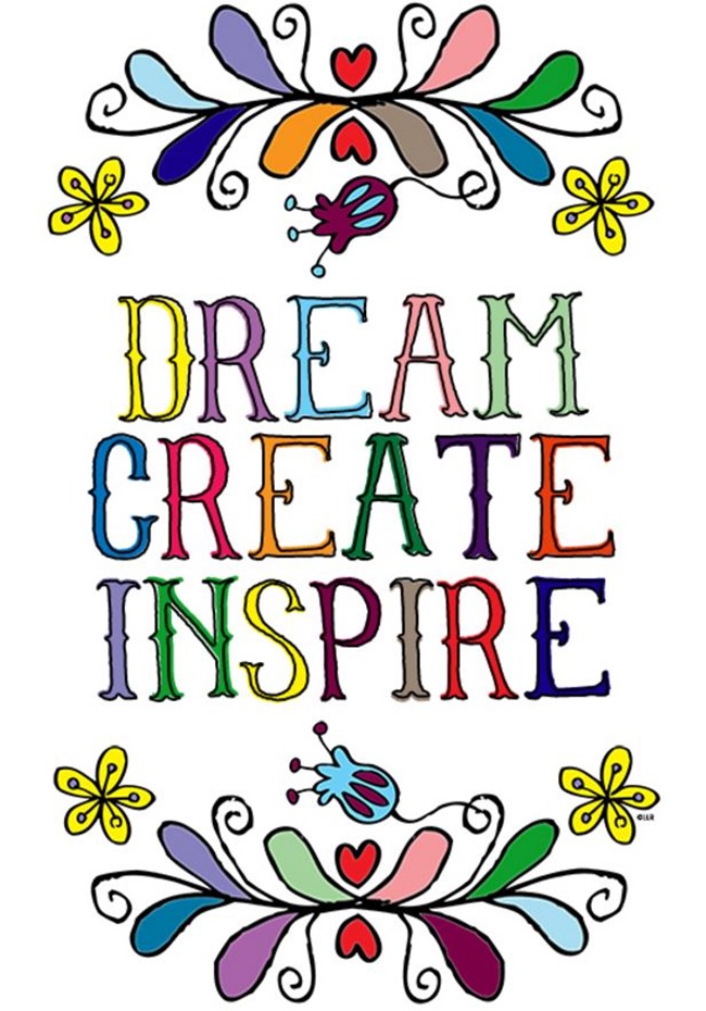 12 pages de coloriage aux citations inspirantes pour adultes - Dream Create Inspire -. Live Laugh Rowe