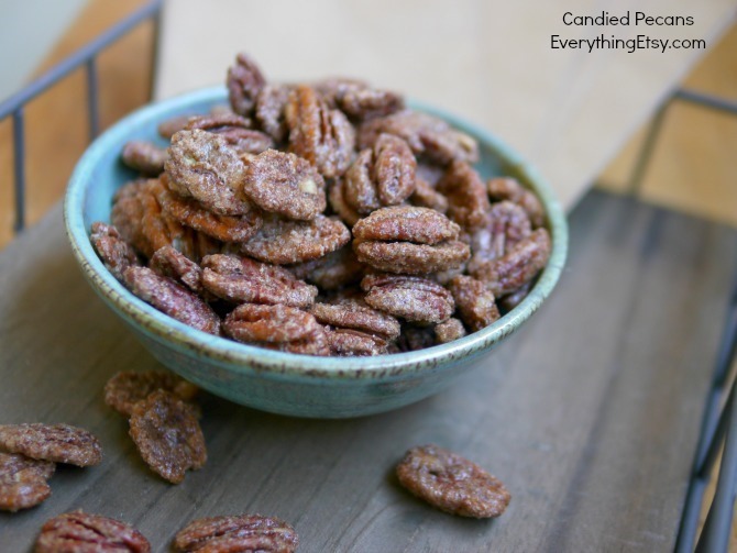 DIY Candied Pecans–Easy Recipe & Fall Gift Idea - EverythingEtsy.com